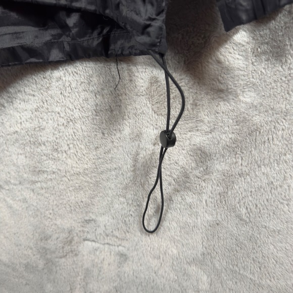 Vintage Jansport Men's Black Lightweight Hooded Anorak Jacket Size L Y2K - Picture 2 of 10